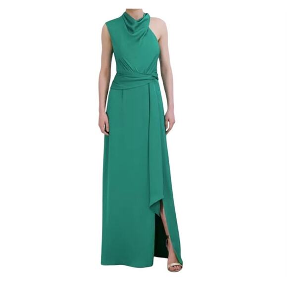 BCBGMAXAZRIA NWT ($348) | Emerald Green Sleeveless Maxi Formal Gown Dress | sz 4 - Picture 2 of 12